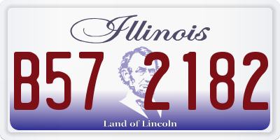 IL license plate B572182