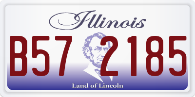 IL license plate B572185