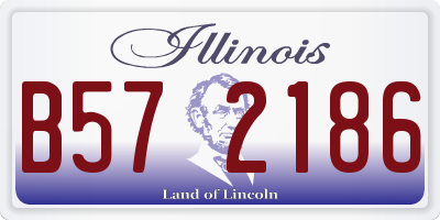 IL license plate B572186