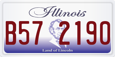 IL license plate B572190