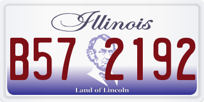IL license plate B572192
