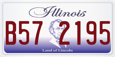 IL license plate B572195