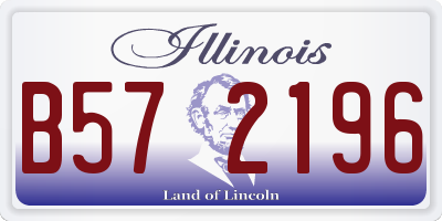 IL license plate B572196