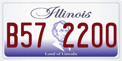 IL license plate B572200