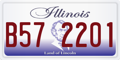 IL license plate B572201