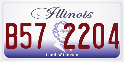 IL license plate B572204