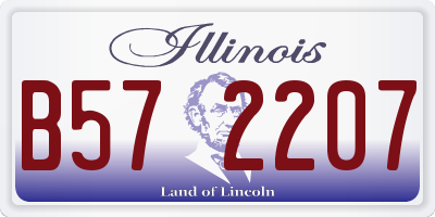 IL license plate B572207
