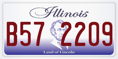 IL license plate B572209
