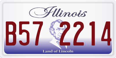 IL license plate B572214