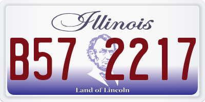 IL license plate B572217