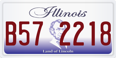 IL license plate B572218