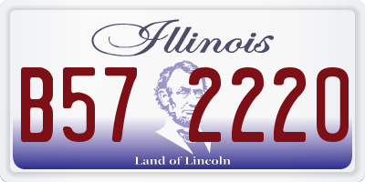 IL license plate B572220