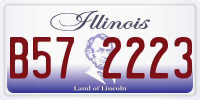 IL license plate B572223