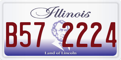 IL license plate B572224
