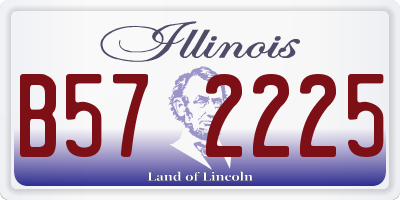 IL license plate B572225