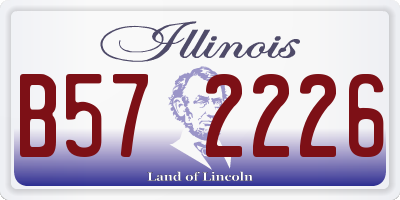 IL license plate B572226