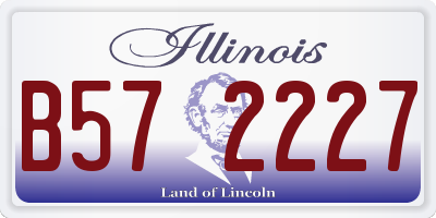 IL license plate B572227