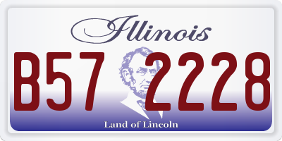 IL license plate B572228