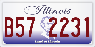 IL license plate B572231