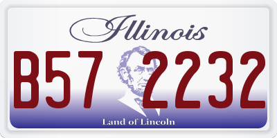 IL license plate B572232