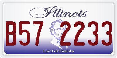 IL license plate B572233