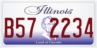 IL license plate B572234