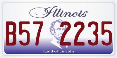 IL license plate B572235
