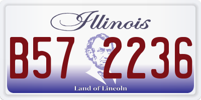 IL license plate B572236