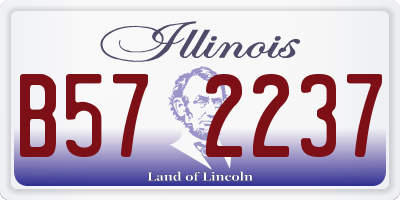 IL license plate B572237