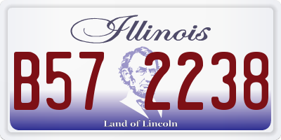 IL license plate B572238