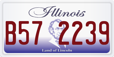 IL license plate B572239