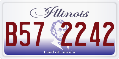 IL license plate B572242