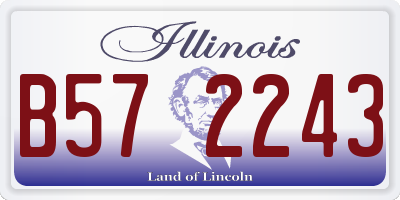 IL license plate B572243