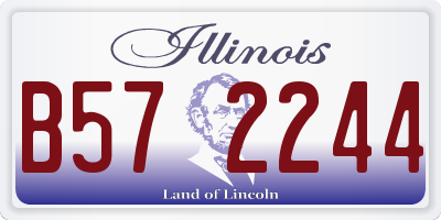 IL license plate B572244