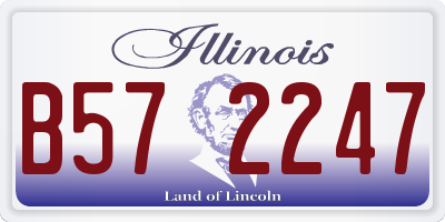 IL license plate B572247