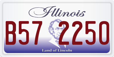 IL license plate B572250