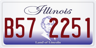 IL license plate B572251