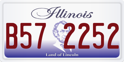 IL license plate B572252