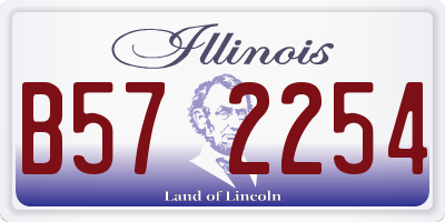 IL license plate B572254