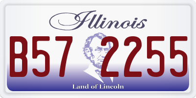 IL license plate B572255