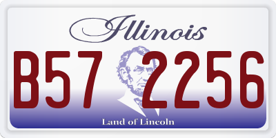 IL license plate B572256