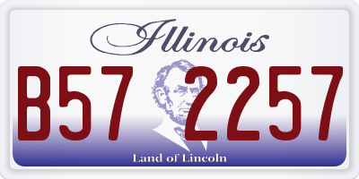IL license plate B572257