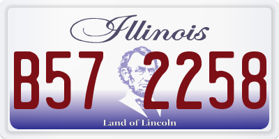 IL license plate B572258
