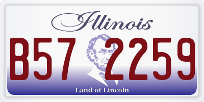 IL license plate B572259