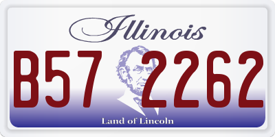 IL license plate B572262