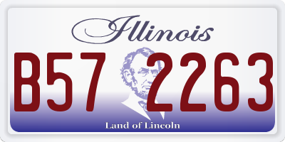 IL license plate B572263