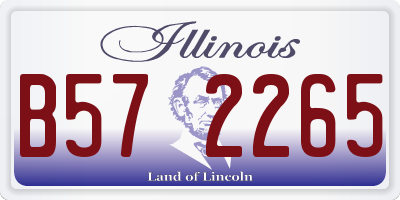 IL license plate B572265