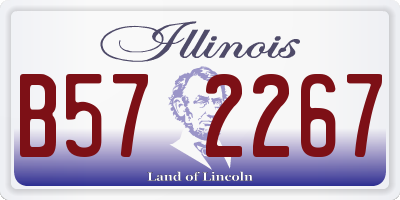 IL license plate B572267