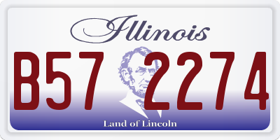 IL license plate B572274