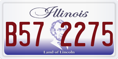 IL license plate B572275